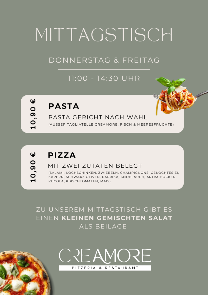Creamore Pizzeria & Restaurant in Niefern-Öschelbronn
